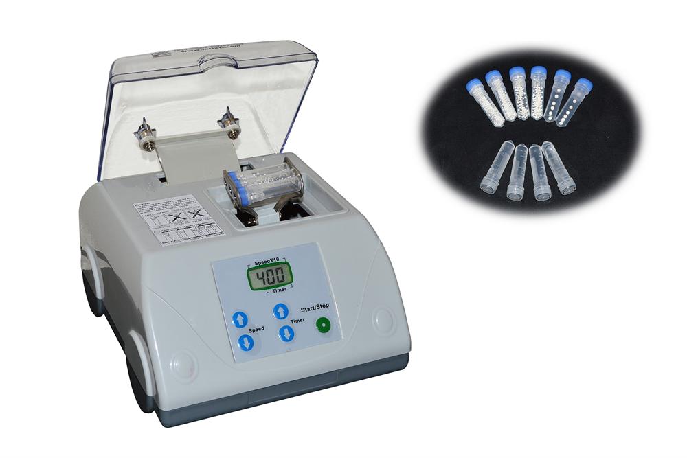 High Energy Micro-Vibration Mill and Homogenizer with Zirconia Beads -