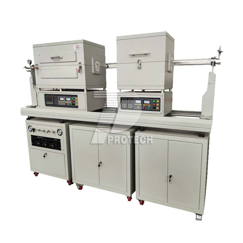 CVD Double Furnace Sliding Tube Furnace