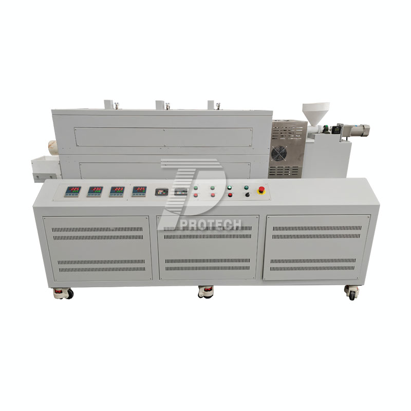 Special material hopper, three temperature zone rotating inclined tube furnace