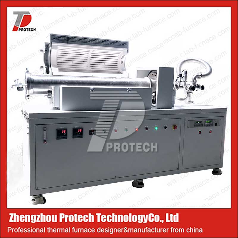 High Vacuum Rotating Tilt Tube Furnace