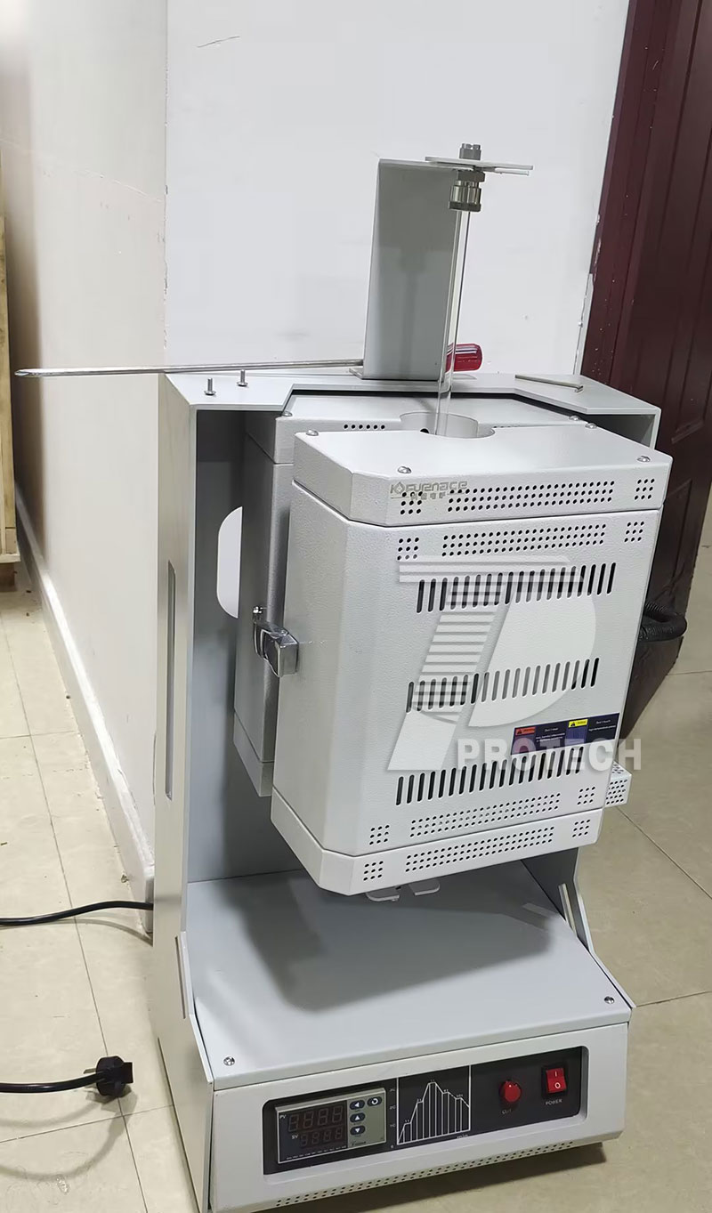 Mini experimental vertical tube furnace, mainly used in laboratories of industrial and mining enterprises in universities (click on the picture to view product details)