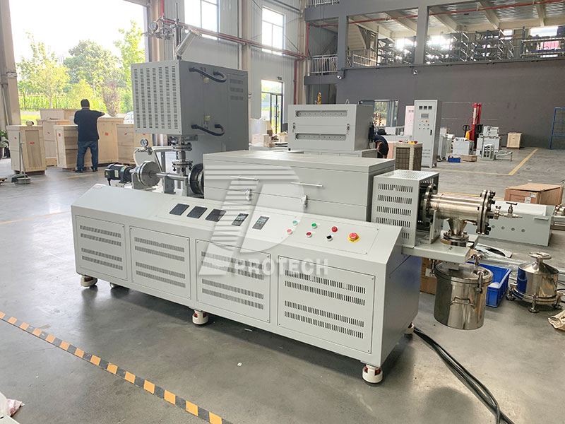 Experimental rotary furnace with preheating (click on the image to view product details)