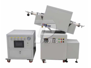 Rotating tube furnace with multiple gas channels (click on the image to view product details)