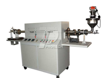 Customized experimental three temperature zone rotating inclined tube furnace (click on the picture to view product details)