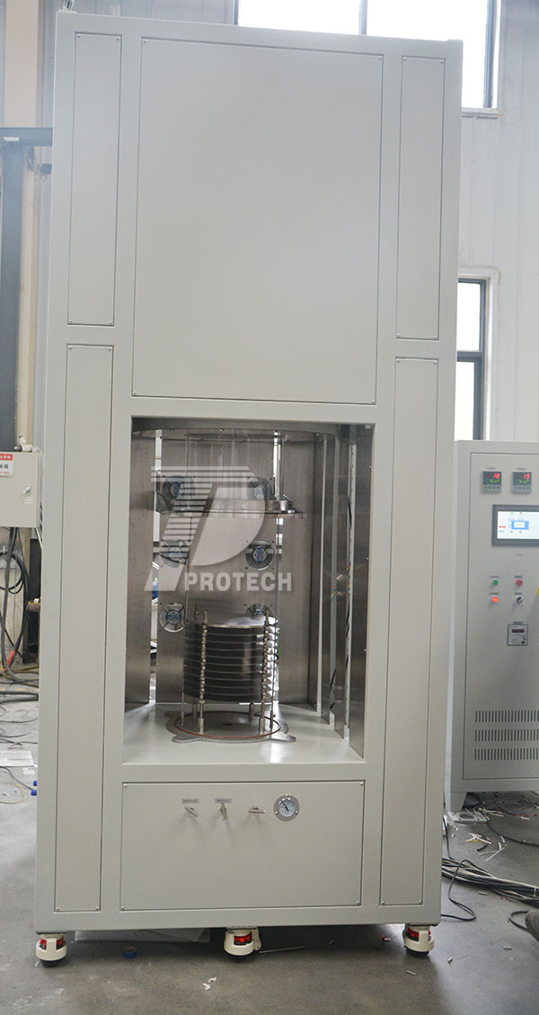Actual photo of tube type vertical lifting bell cover furnace