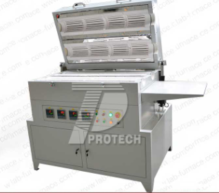 Four temperature zone two furnace tube gradient tube furnace (click on the picture to view product details)
