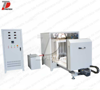 Customized industrial 1700 degree trolley muffle furnace (click on the picture to view product details)