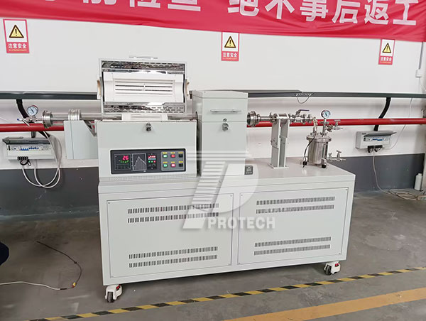 A commonly used small-scale experimental rotary tube furnace (click on the image to view product details)