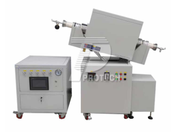 Rotating and tilting multi gas channel tube furnace (click on the image to view product details)