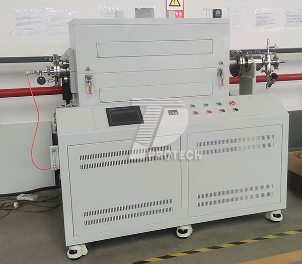 Rotating and tilting vacuum gas tube furnace (click on the image to view product details)