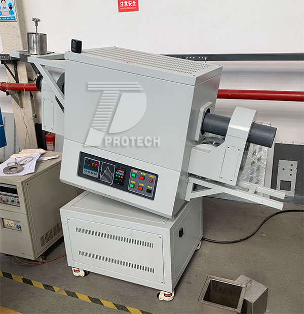 An experimental rotary tube furnace with easy disassembly and replacement of furnace tubes (click on the image to view product details)