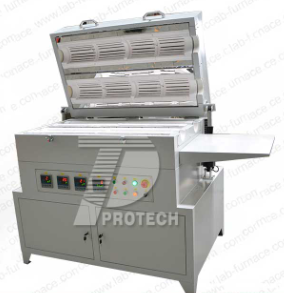 Customized dual tube multi temperature zone tube furnace (click on the image to view product details)